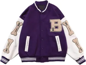 Aelfric Eden Mens Graphic Varsity Jacket Vintage Bomber Jackets Unisex Y2k Baseball Streetwear Trendy Coats