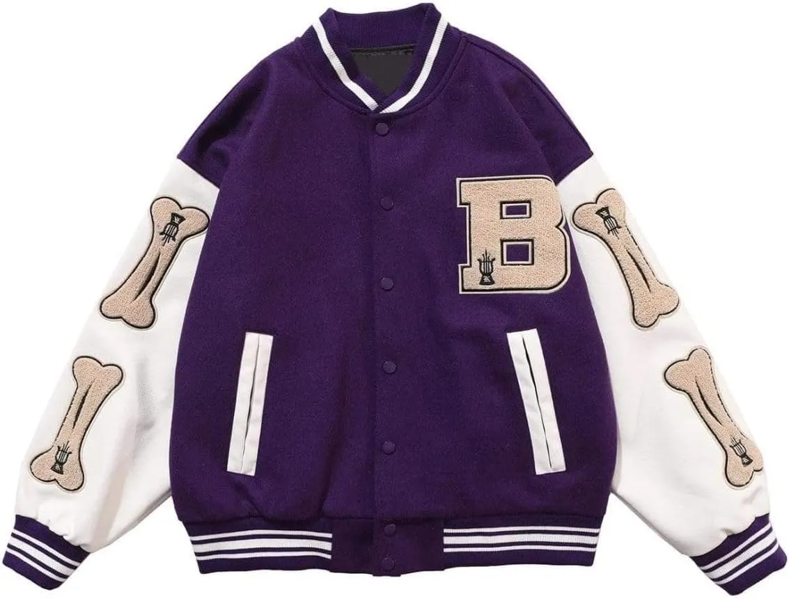 Aelfric Eden Mens Graphic Varsity Jacket Vintage Bomber Jackets Unisex Y2k Baseball Streetwear Trendy Coats