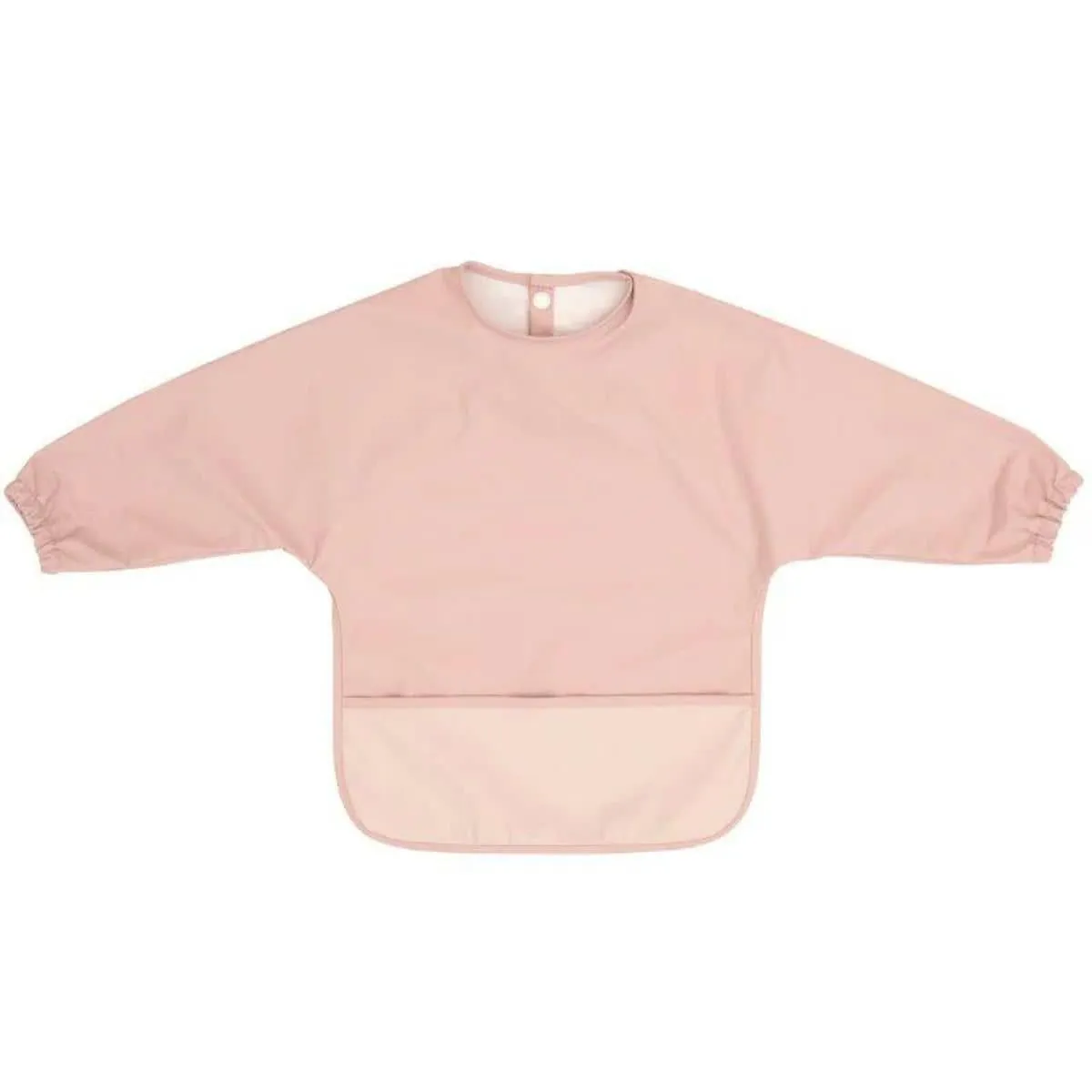 All4Ella Recycled Long Sleeve Bib - Two-tone Pink