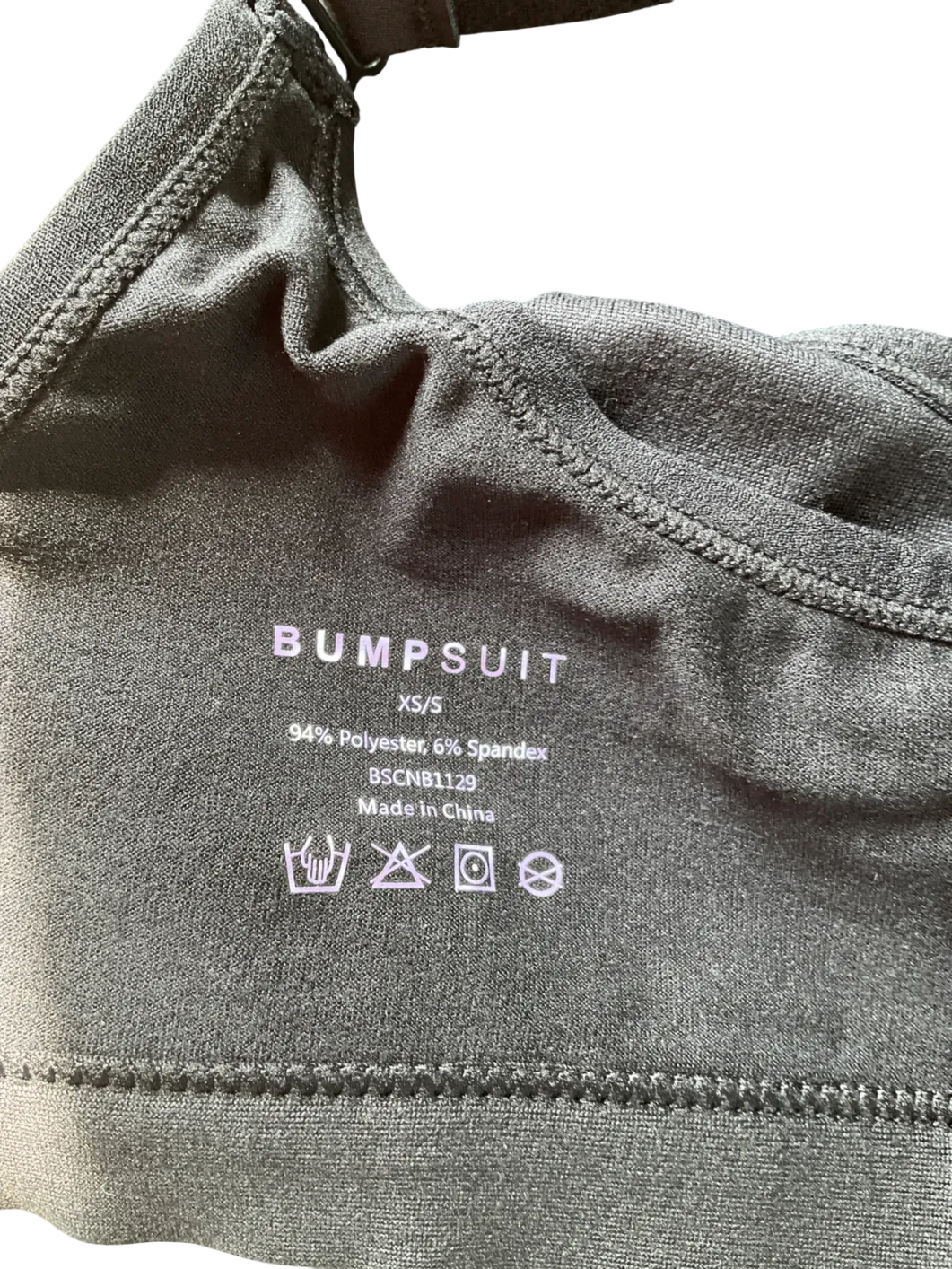 Bumpsuit Black Ultimate Nursing Bra UK XS/S