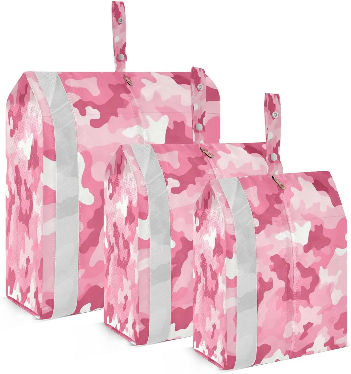 Camouflage Pink Classic Packing Cubes for Travel 3 Set Travel Organizer Bags Luggage Bags Organizer for Carry On Suitcases