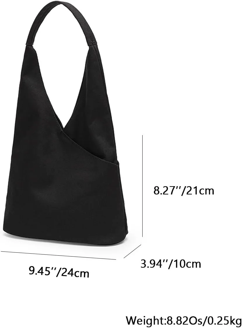 Canvas shoulder bag women celebrity art small fresh temperament all-match casual cloth bag