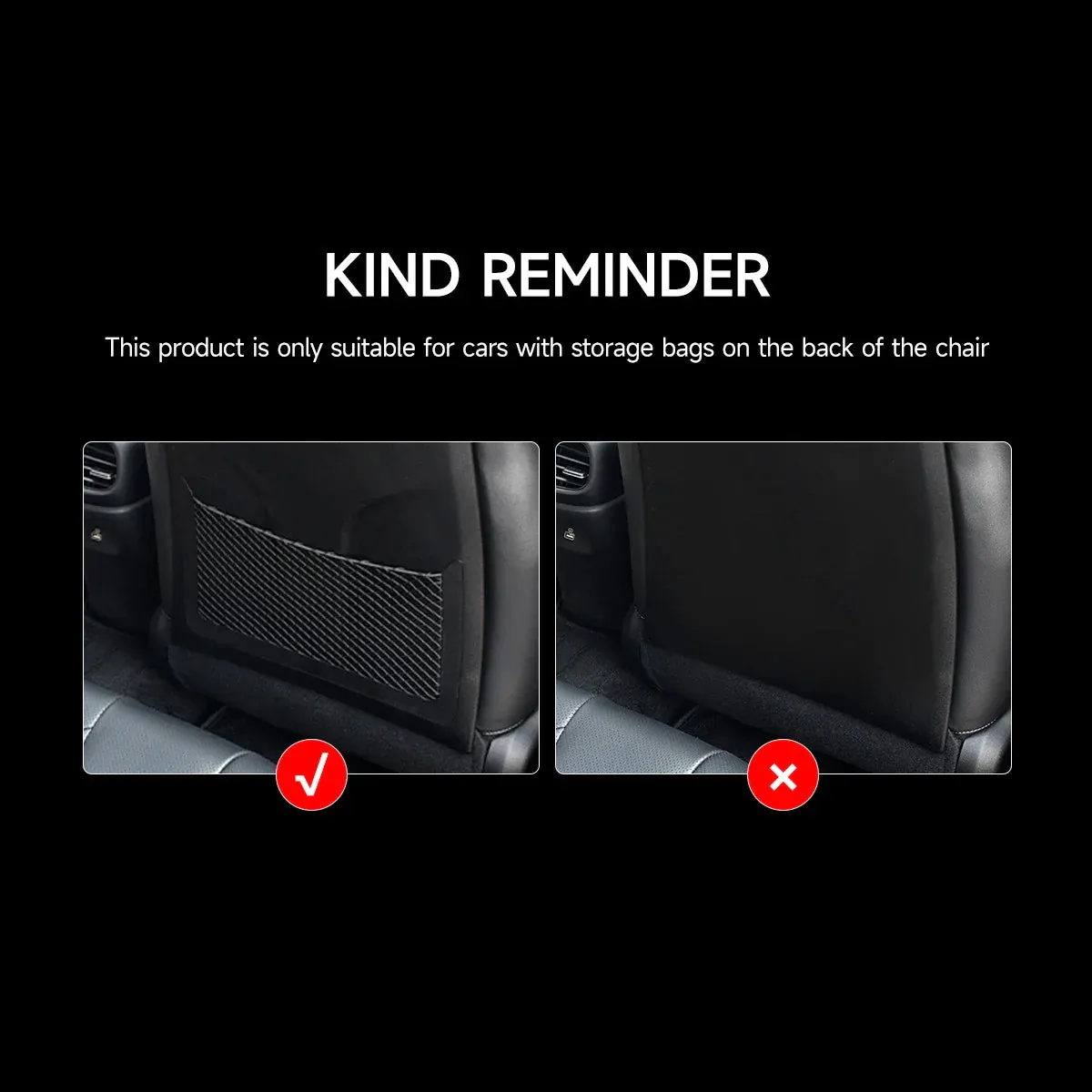 Car Seat Back Anti Kick Pad Protector Pu Leather Anti Dirty Scratch Mat Fits Original Bag Car Accsesories