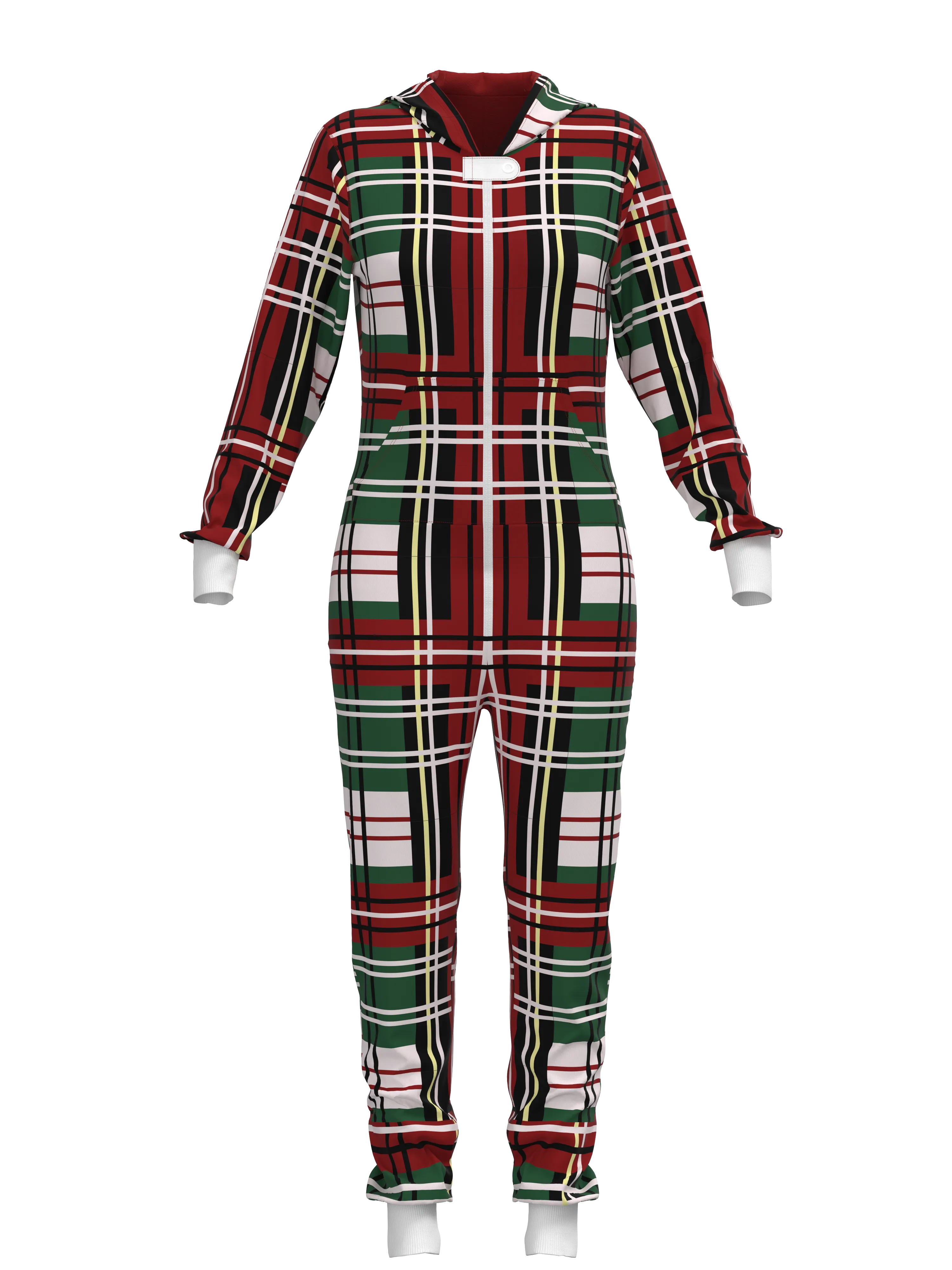 Christmas Plaid Onesie (Women)