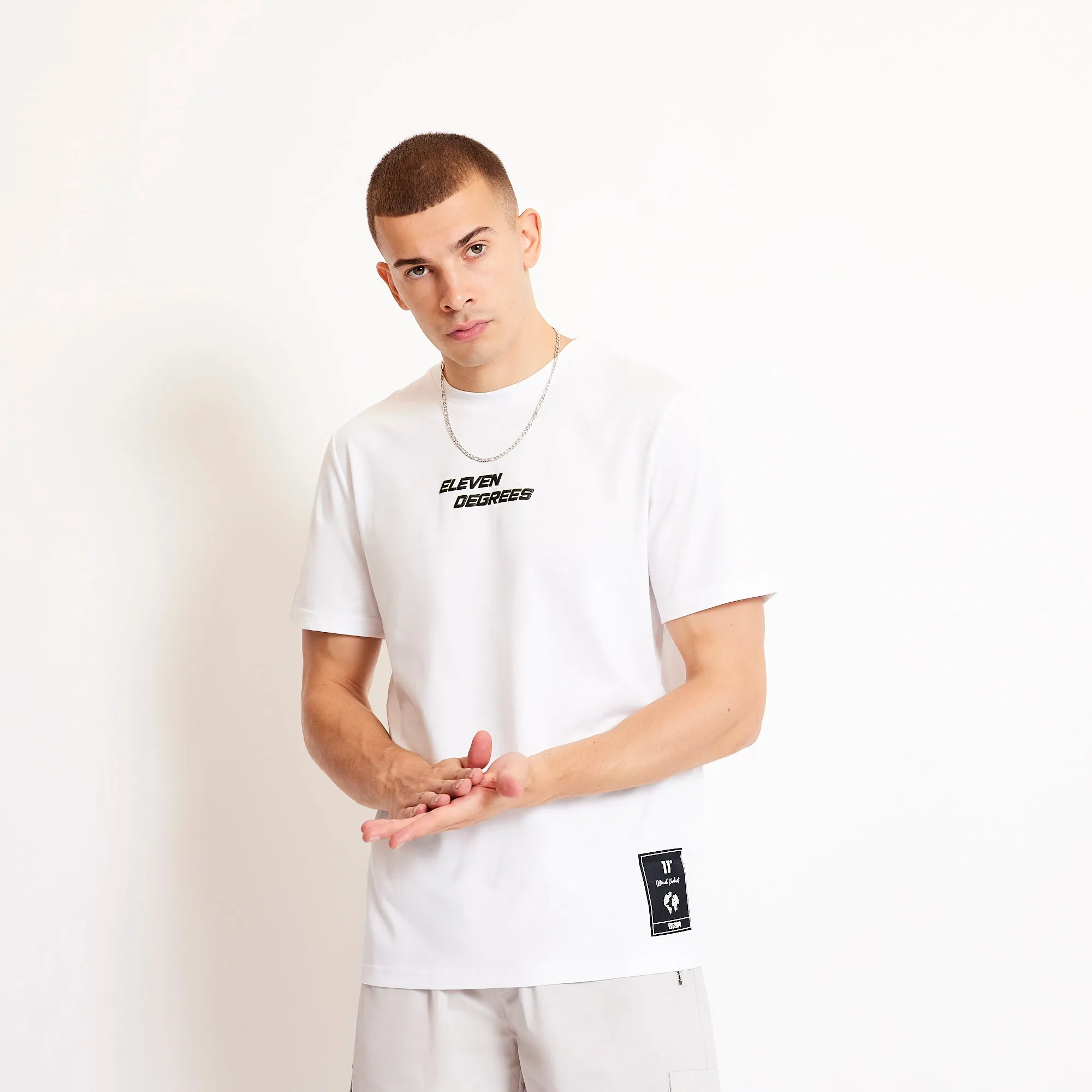 City Circle Graphic T-Shirt - White / Limeade
