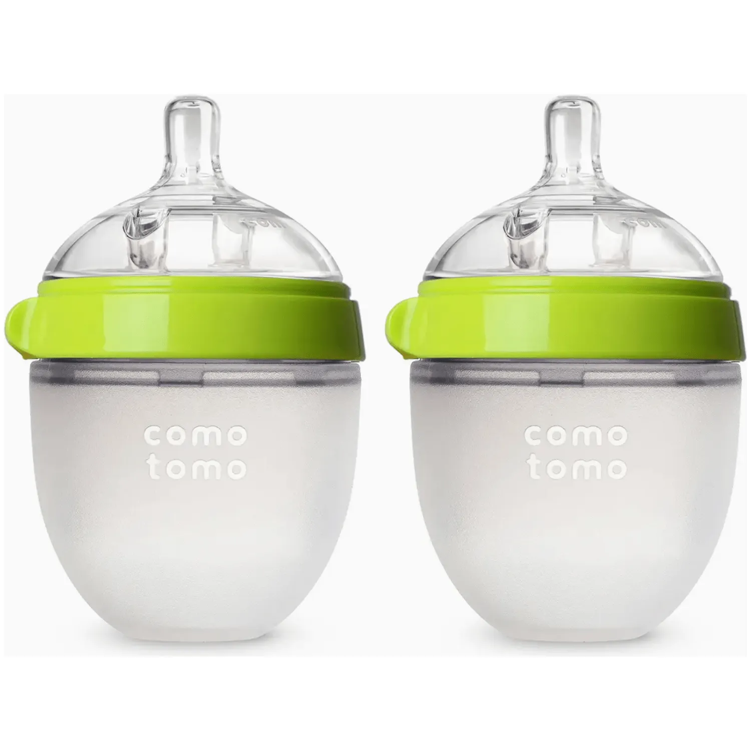 Comotomo Bottles - Double Pack, Green 5 oz