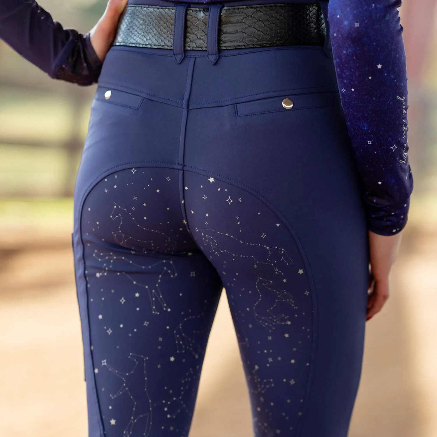 Dapplebay Constellation Compression Breeches- Navy
