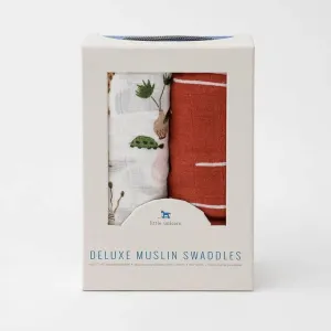 Deluxe Muslin Swaddle 2PK (Safari Social)