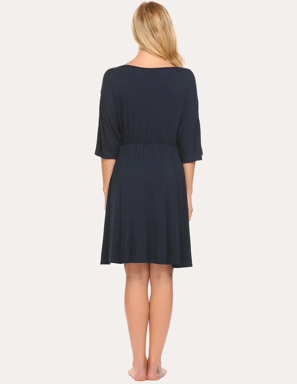 Ekouaer Maternity Dress Nursing Nightgown (US Only)