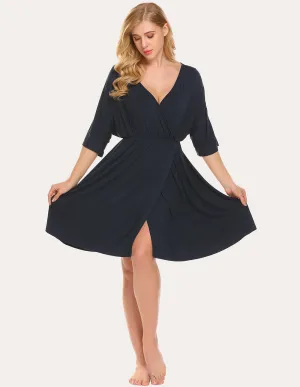 Ekouaer Maternity Dress Nursing Nightgown (US Only)