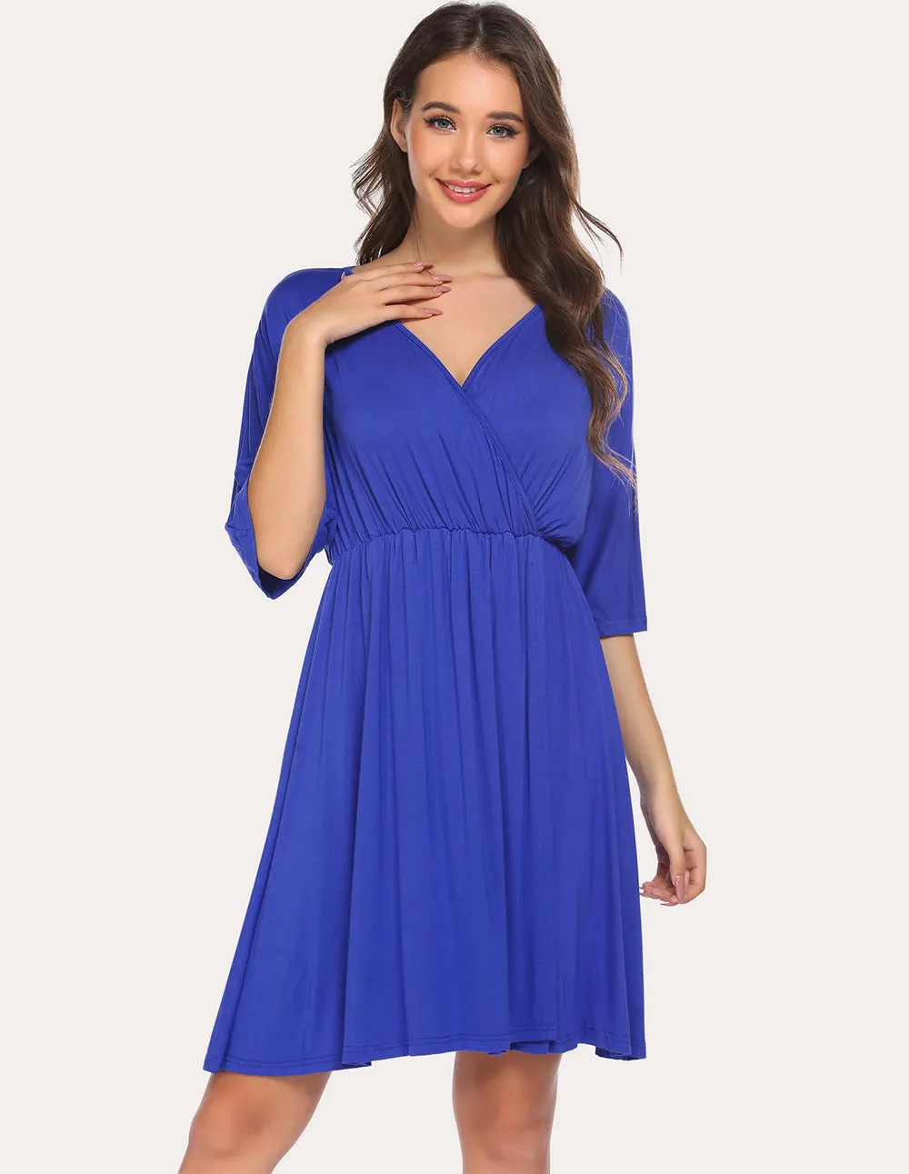 Ekouaer Maternity Dress Nursing Nightgown (US Only)