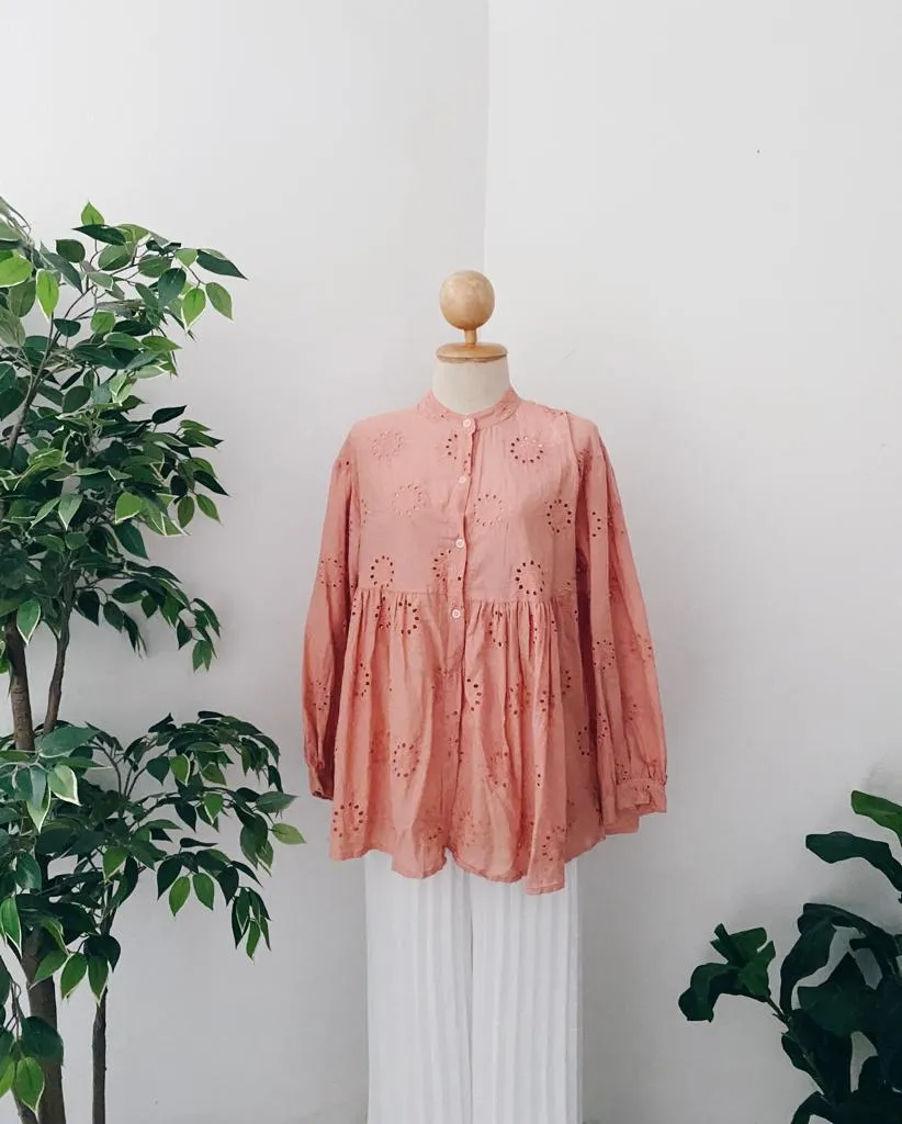 Eyelet Babydoll Top