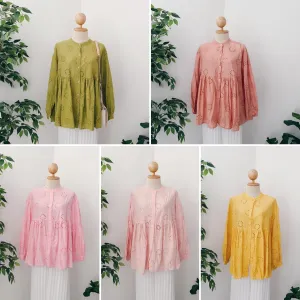 Eyelet Babydoll Top