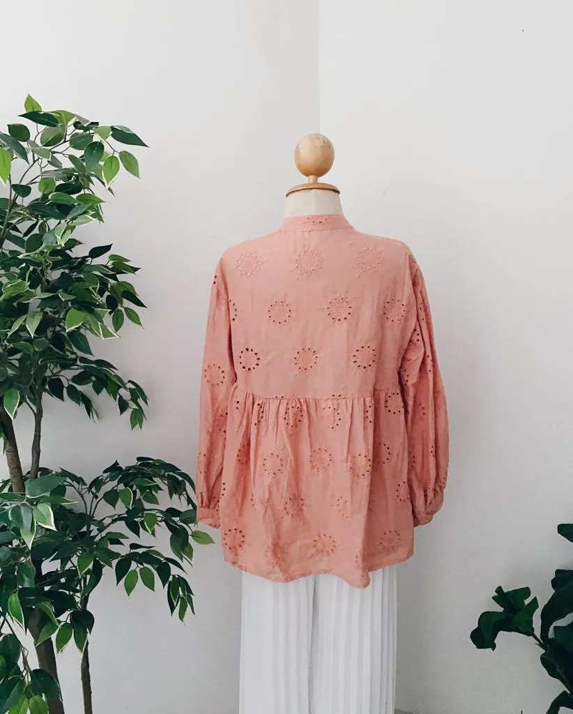 Eyelet Babydoll Top
