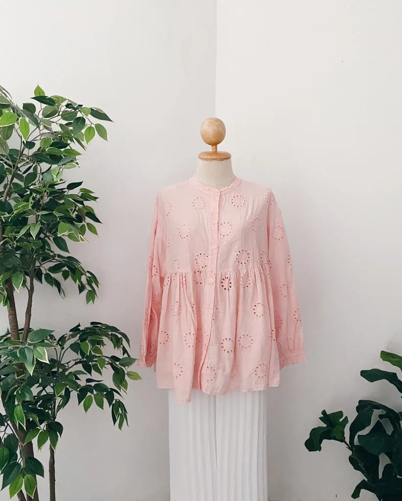 Eyelet Babydoll Top