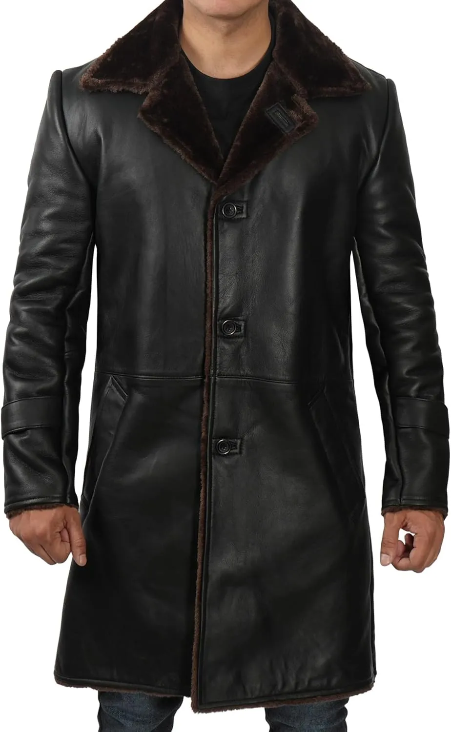 fjackets Real Lambskin Leather Jackets For Mens - Premium Men Leather Winter Coats