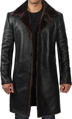 fjackets Real Lambskin Leather Jackets For Mens - Premium Men Leather Winter Coats
