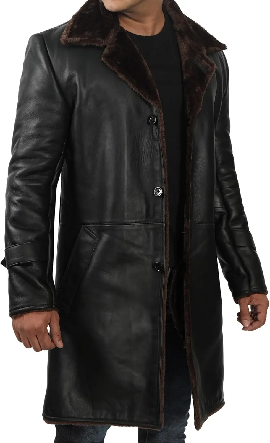 fjackets Real Lambskin Leather Jackets For Mens - Premium Men Leather Winter Coats