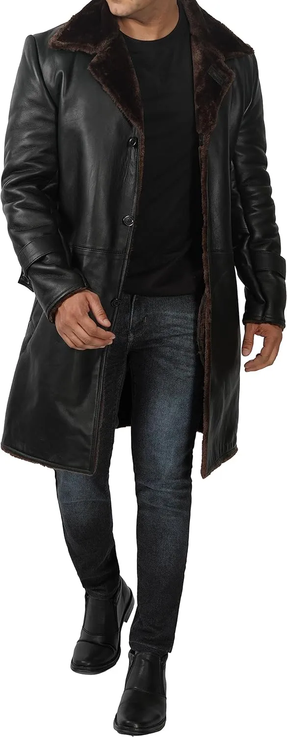 fjackets Real Lambskin Leather Jackets For Mens - Premium Men Leather Winter Coats