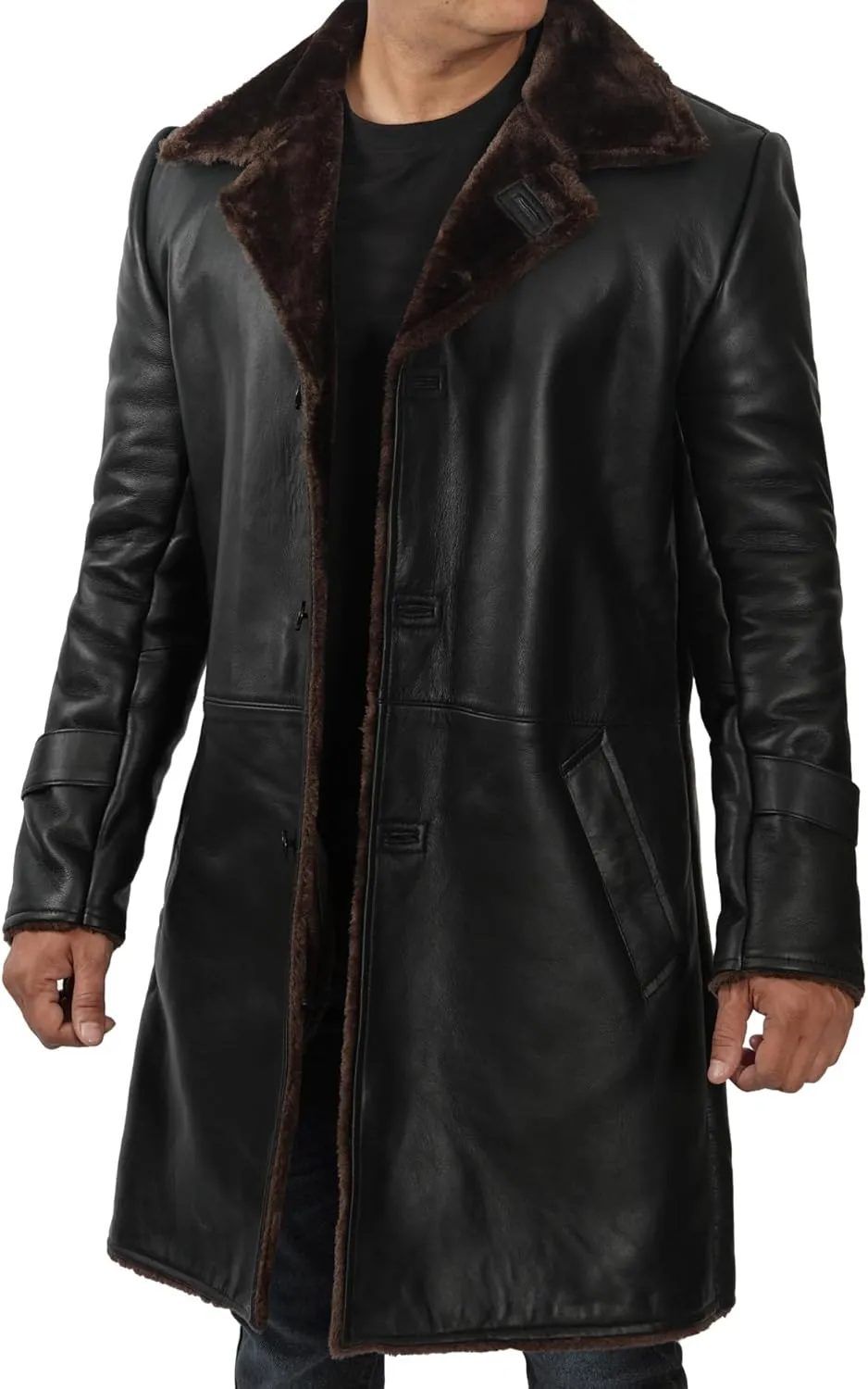 fjackets Real Lambskin Leather Jackets For Mens - Premium Men Leather Winter Coats