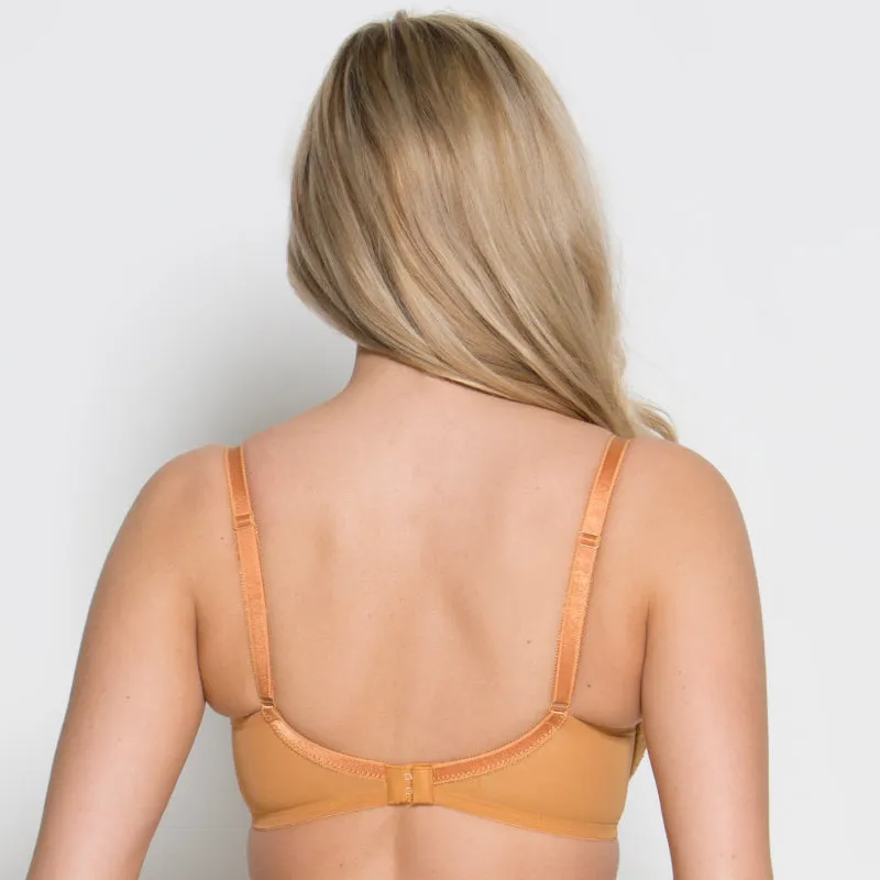 Gossard Glossies Lace Sheer Molded Bra Spiced Honey