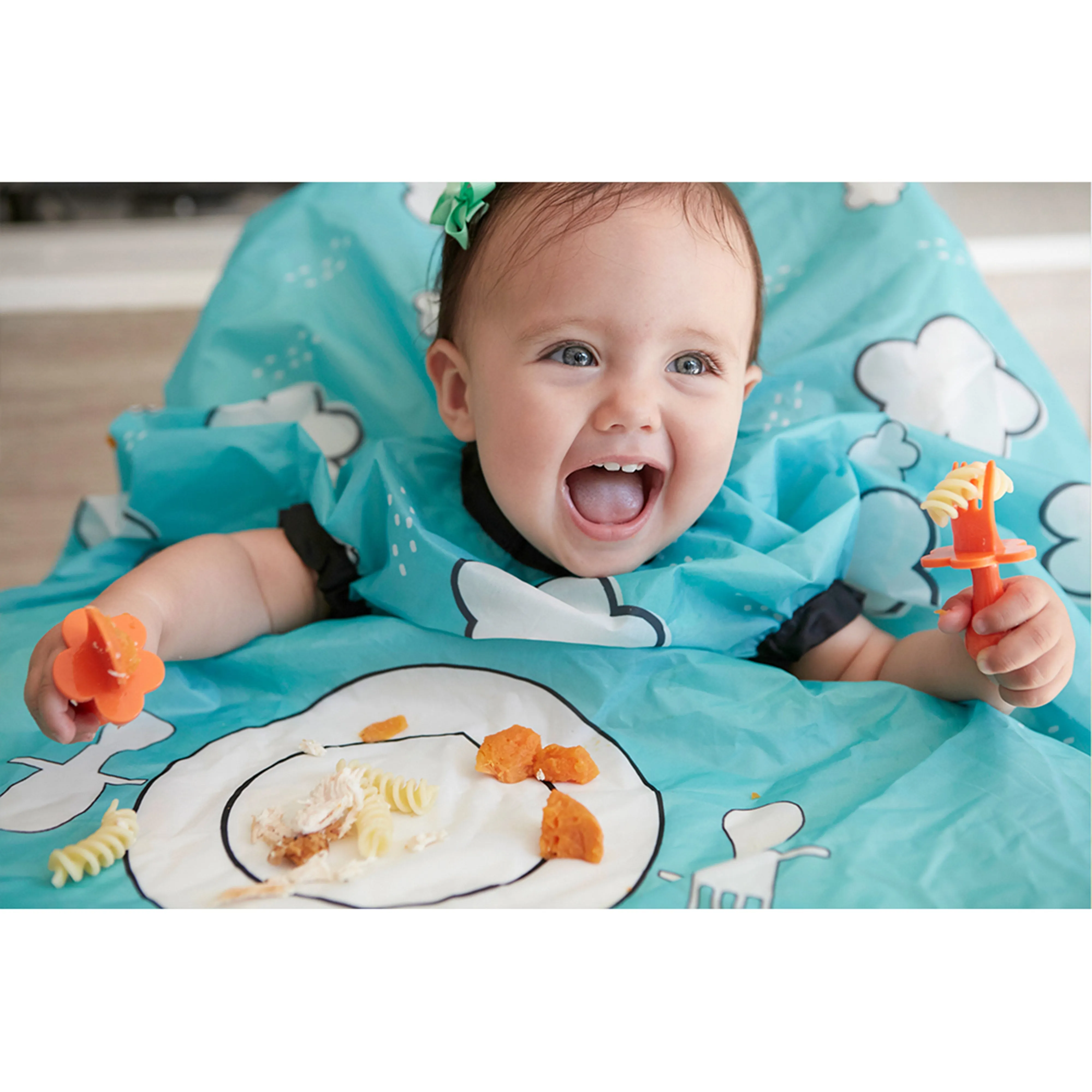 Grabease Allover Bib Teal