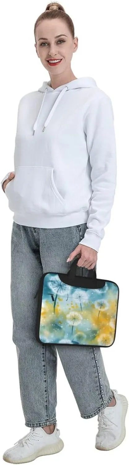 Laptop Bag Fresh Daisy Flowers Laptop Tote Bag Women Men Laptop Sleeve Case Lightweight Computer Bag Briefcase