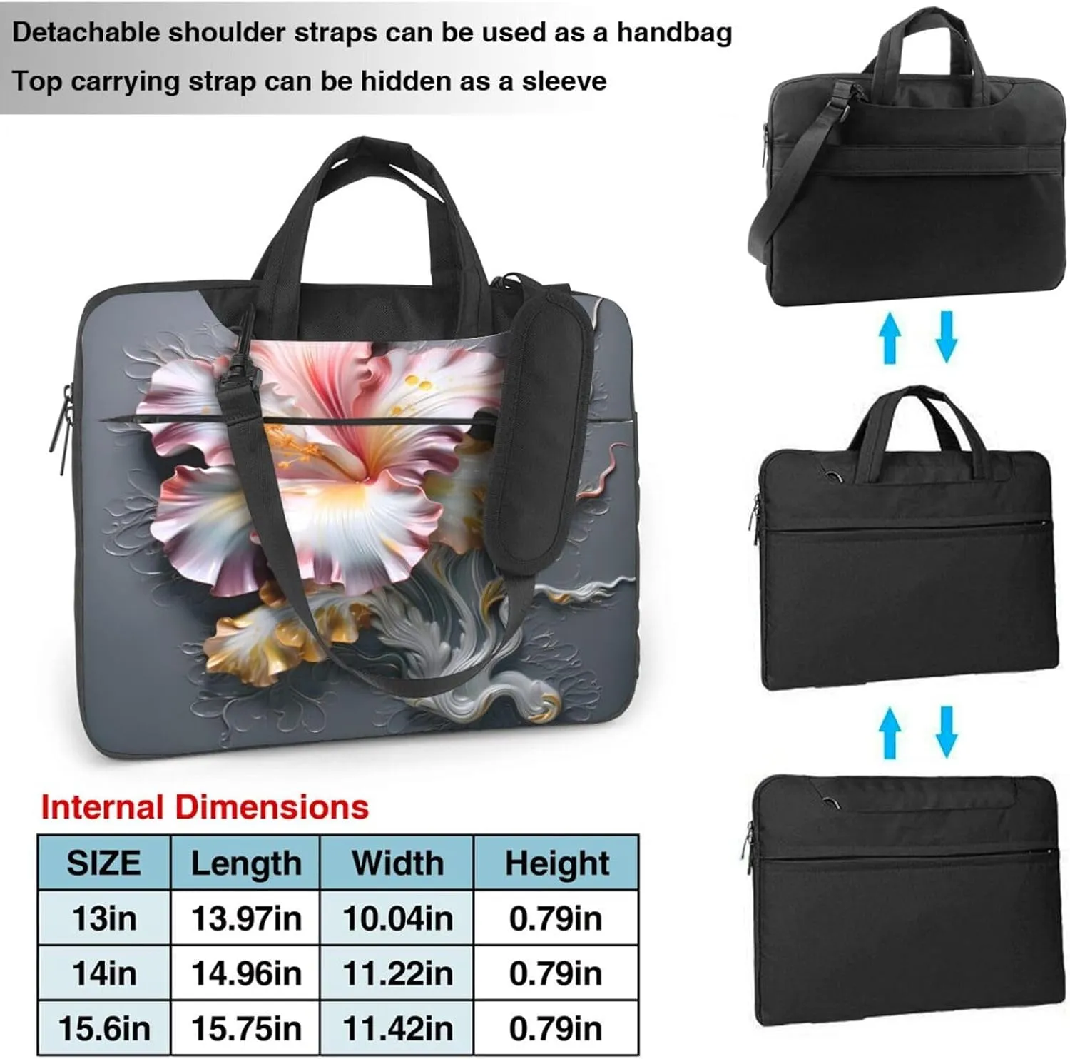 Laptop Bag Fresh Daisy Flowers Laptop Tote Bag Women Men Laptop Sleeve Case Lightweight Computer Bag Briefcase