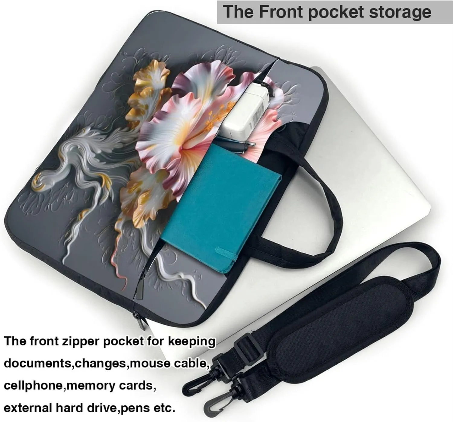 Laptop Bag Fresh Daisy Flowers Laptop Tote Bag Women Men Laptop Sleeve Case Lightweight Computer Bag Briefcase
