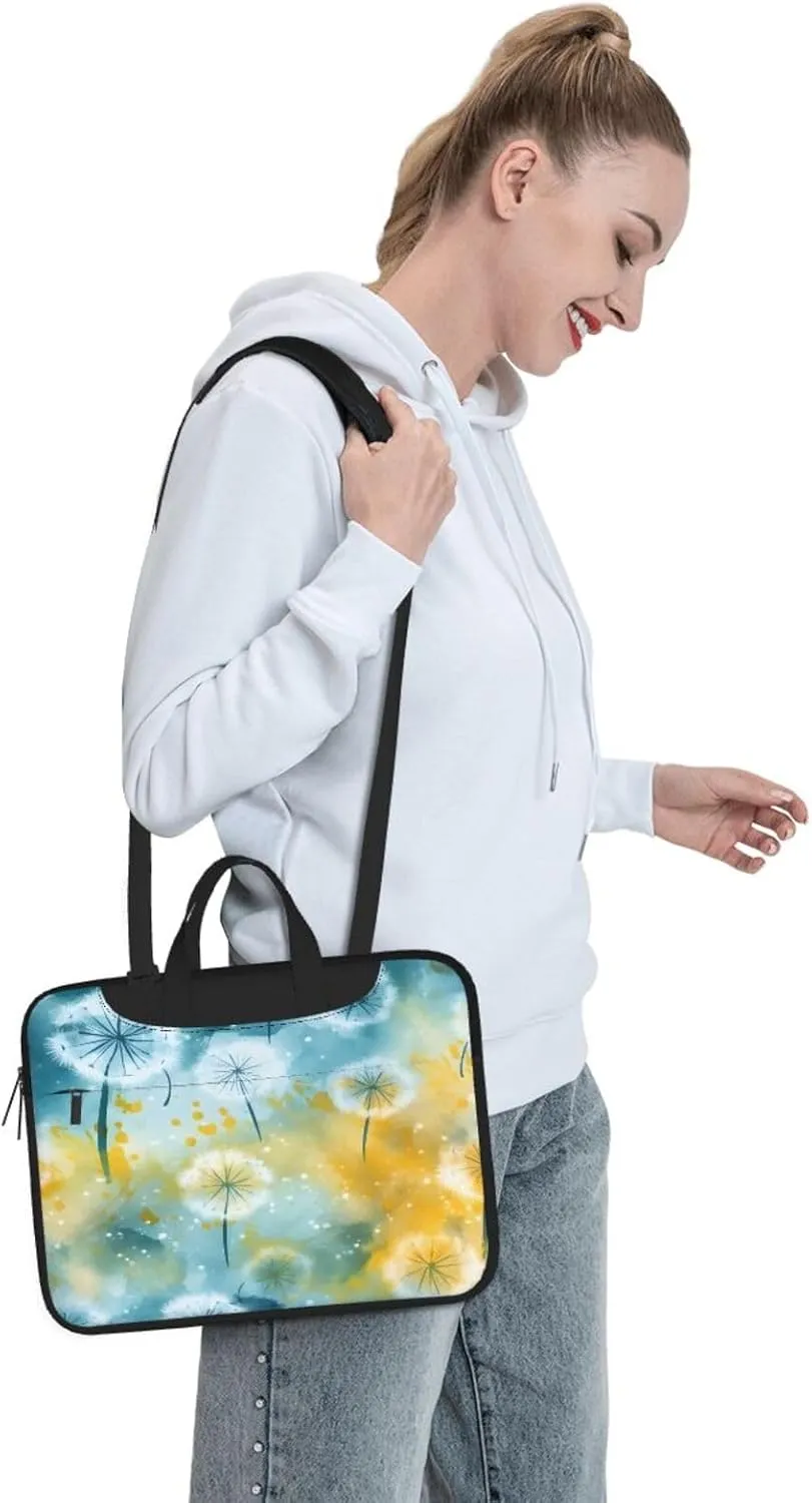 Laptop Bag Fresh Daisy Flowers Laptop Tote Bag Women Men Laptop Sleeve Case Lightweight Computer Bag Briefcase