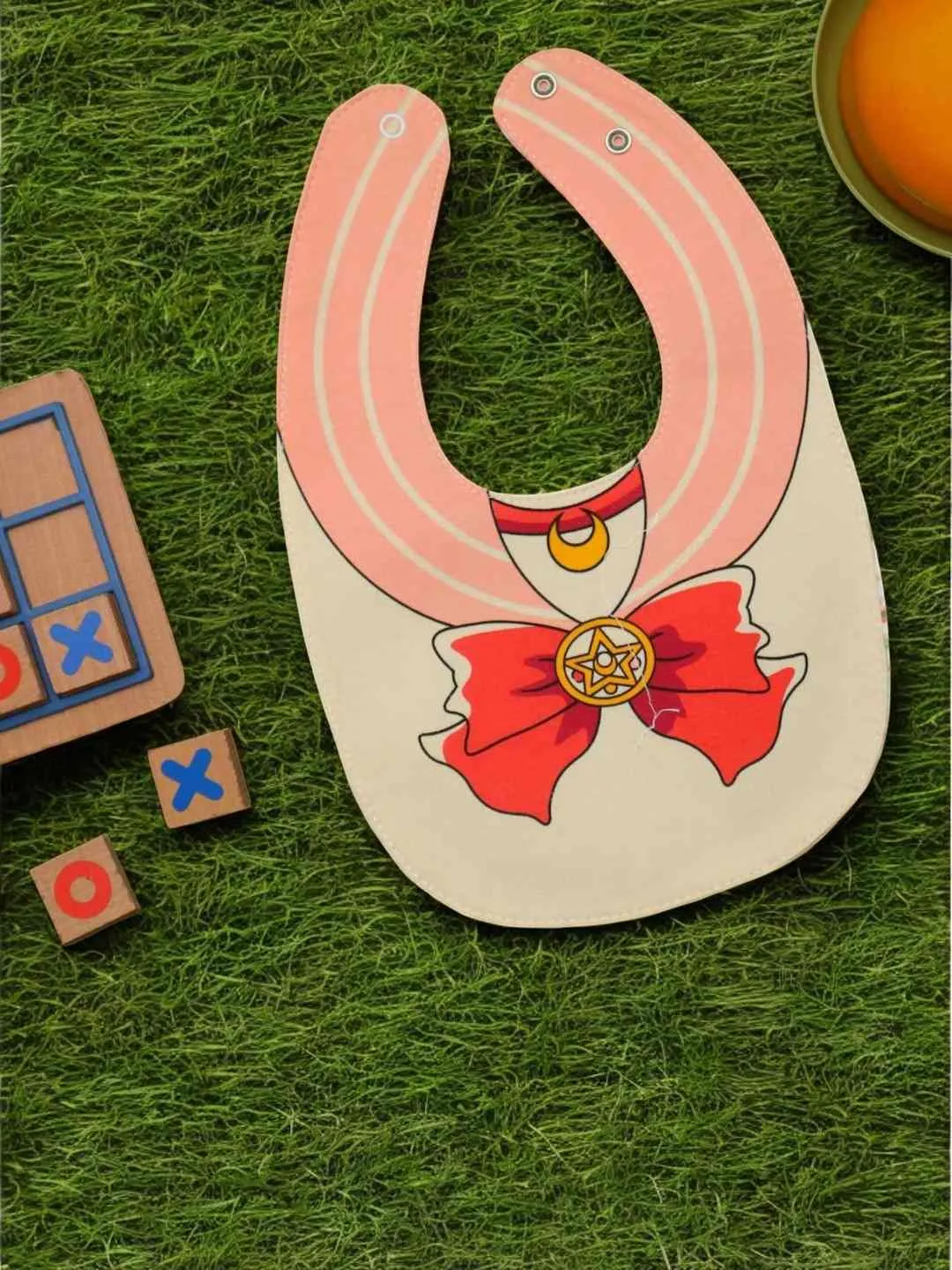 Little Adventurer Cape Cotton Baby Bibs For Girls