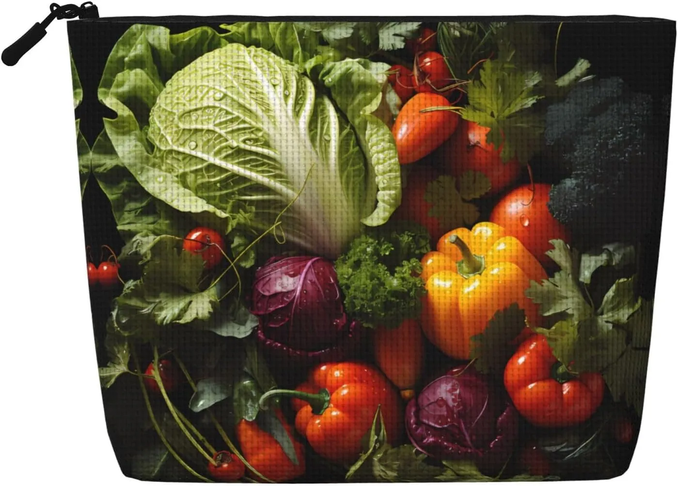 Lots of fresh vegetables Patterned cosmetic bag, travel cosmetic bag, multifunctional storage bag, storage for daily necessities
