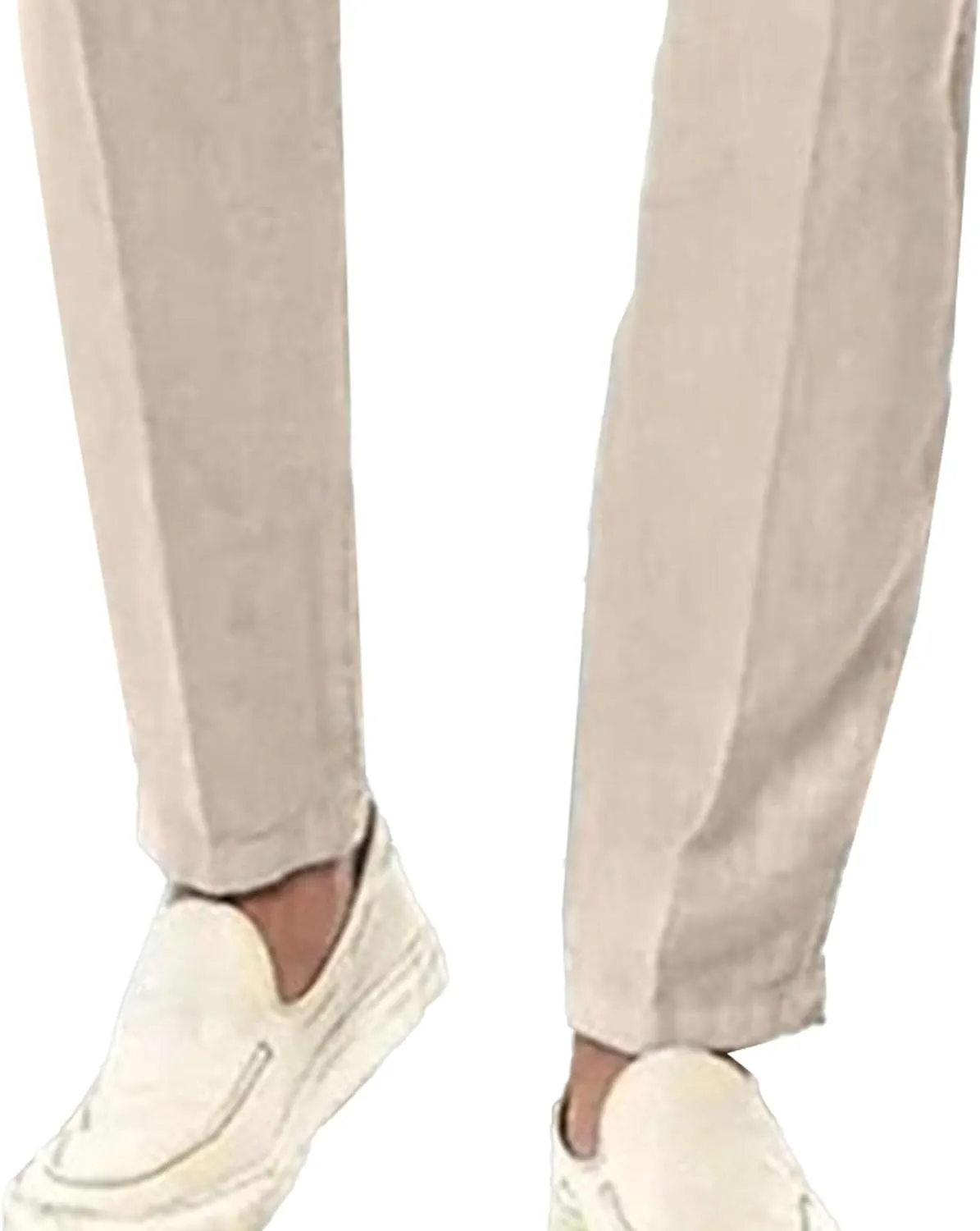 Men's Baggy Straight Leg Comfort Beach Pants Solid Lightweight Outdoor Trousers Classic Casual Summer Pants