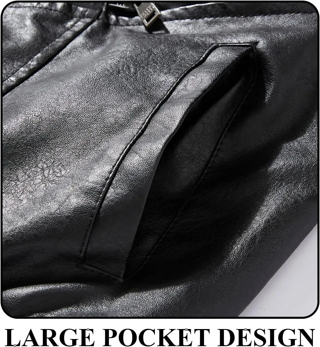 Men's Cool Bomber Pilot Leather Jacket Mens Winter Motorcycle Varsity Fleece Jackets