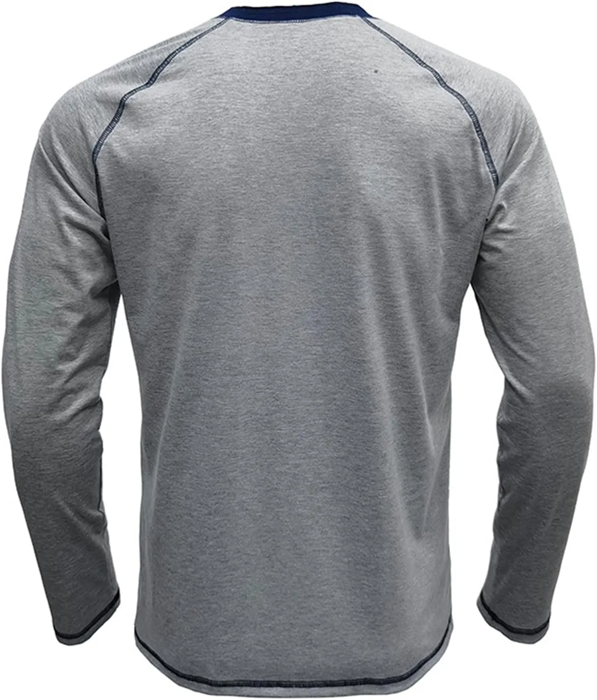 Men's Henley Shirt Long Sleeve Thermal Underwear Henley Top Casual Slim Fit Lightweight 5 Button T Shirts