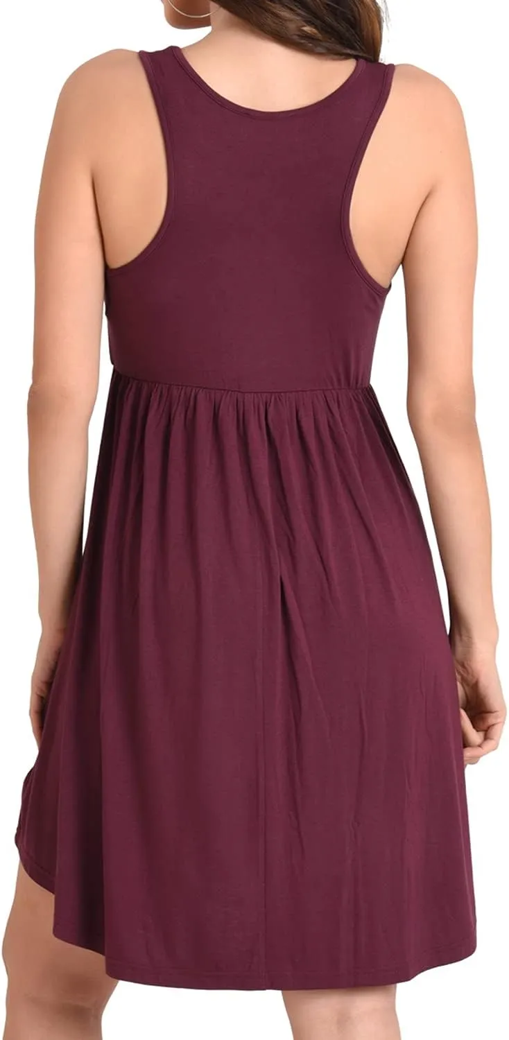 Miss Lavish London Sleeveless Dresses for Women - 2024 Casual Summer Dresses, Flowy Day Dress