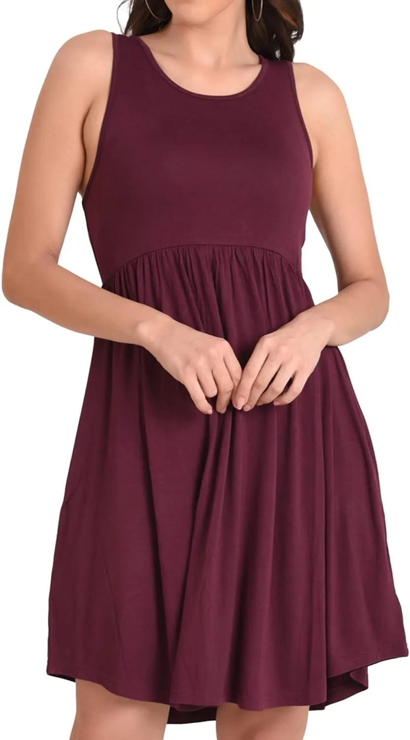Miss Lavish London Sleeveless Dresses for Women - 2024 Casual Summer Dresses, Flowy Day Dress