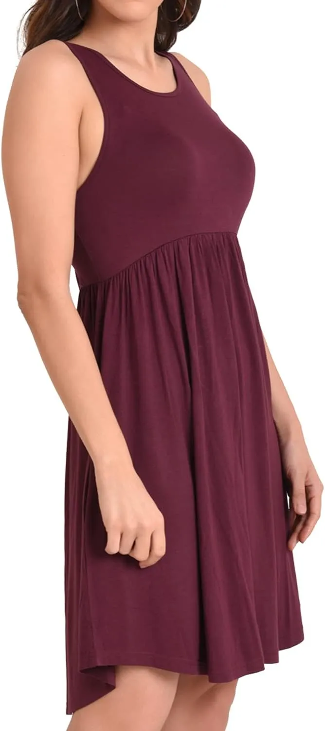 Miss Lavish London Sleeveless Dresses for Women - 2024 Casual Summer Dresses, Flowy Day Dress