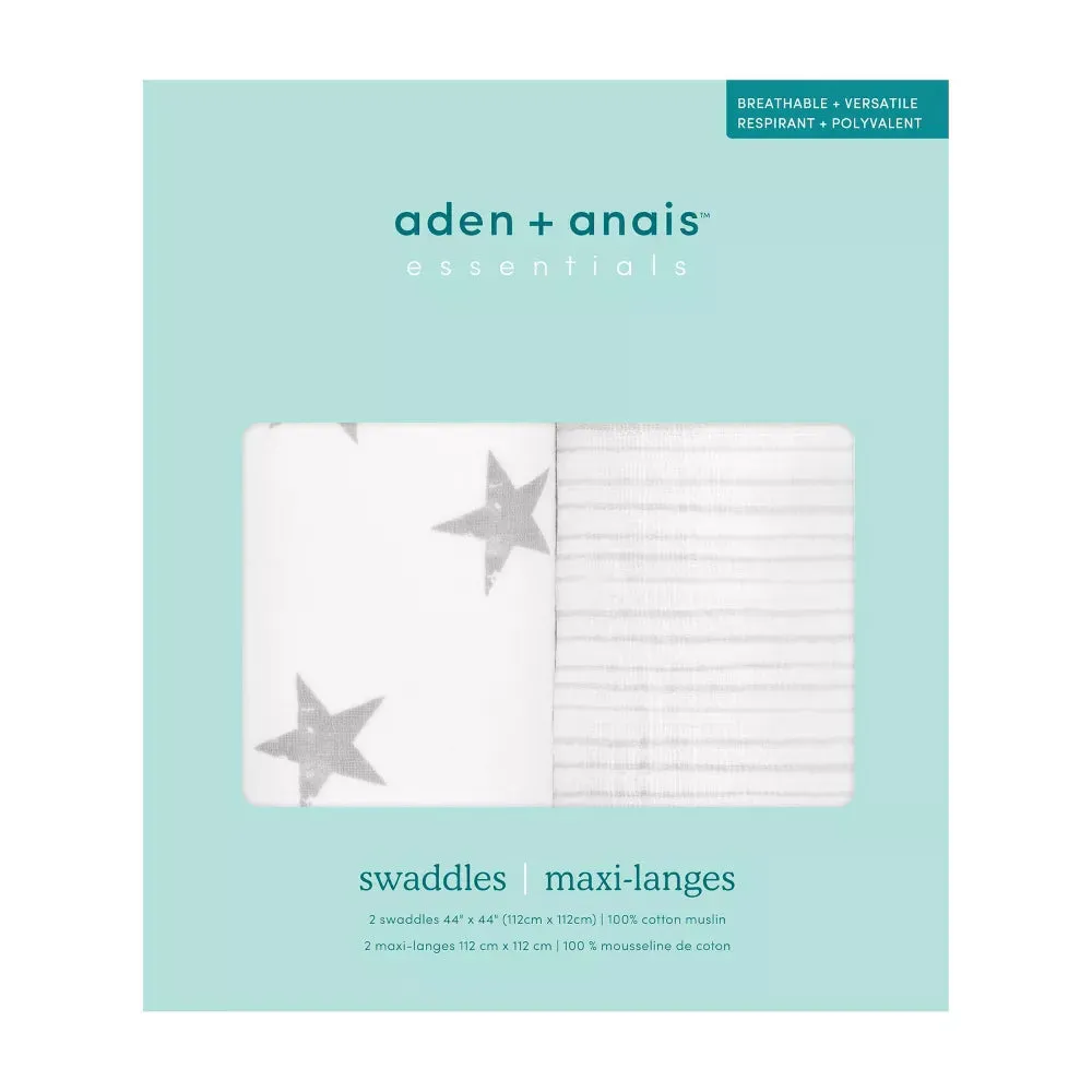 Muslin Swaddle | Dusty | 2 Pack | Aden & Anais