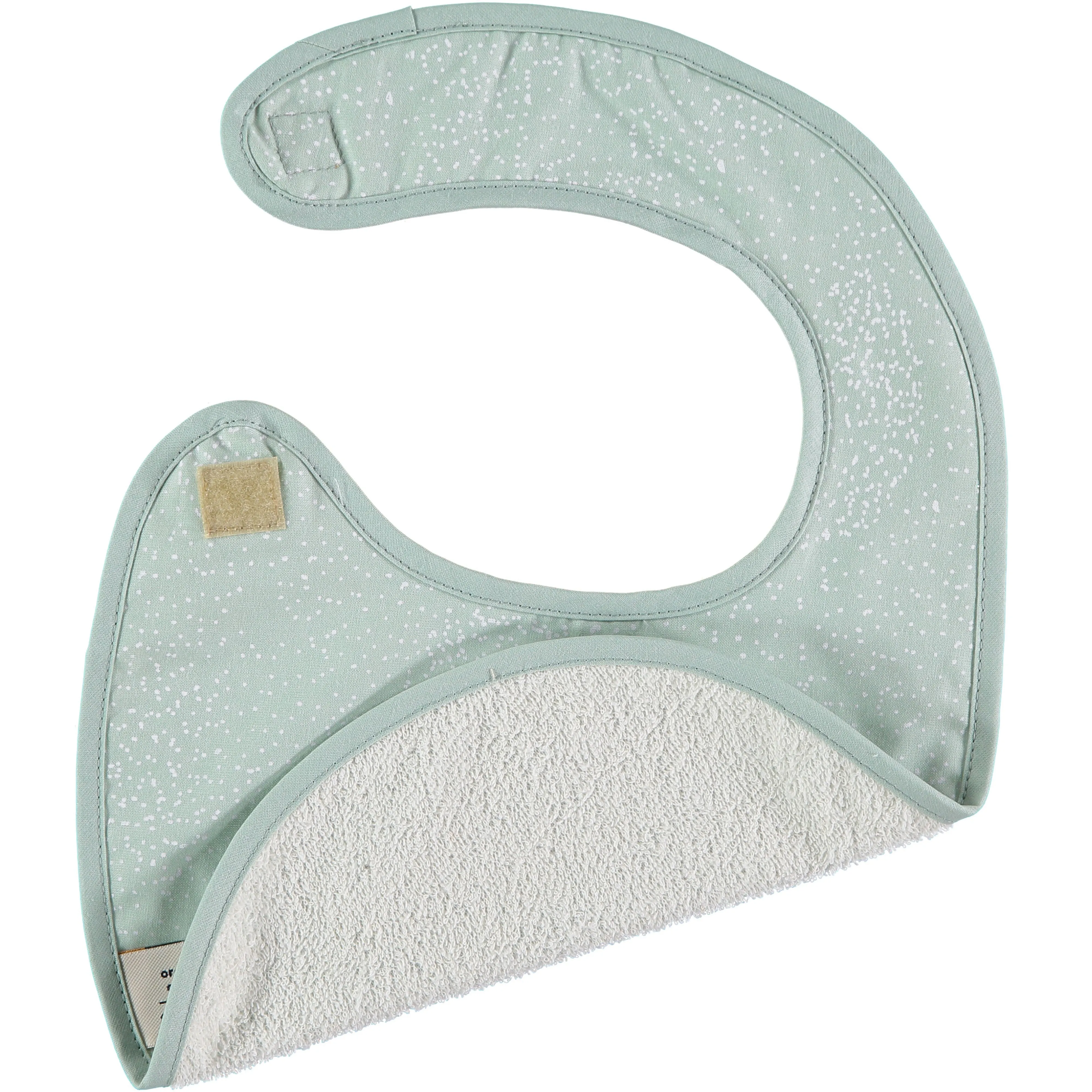 nobodinoz Bib Candy White Bubble/ Aqua