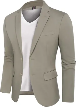 PJ PAUL JONES Men's Casual Blazer Suit Jackets Two Button Stretch Lightweight Sport Coats