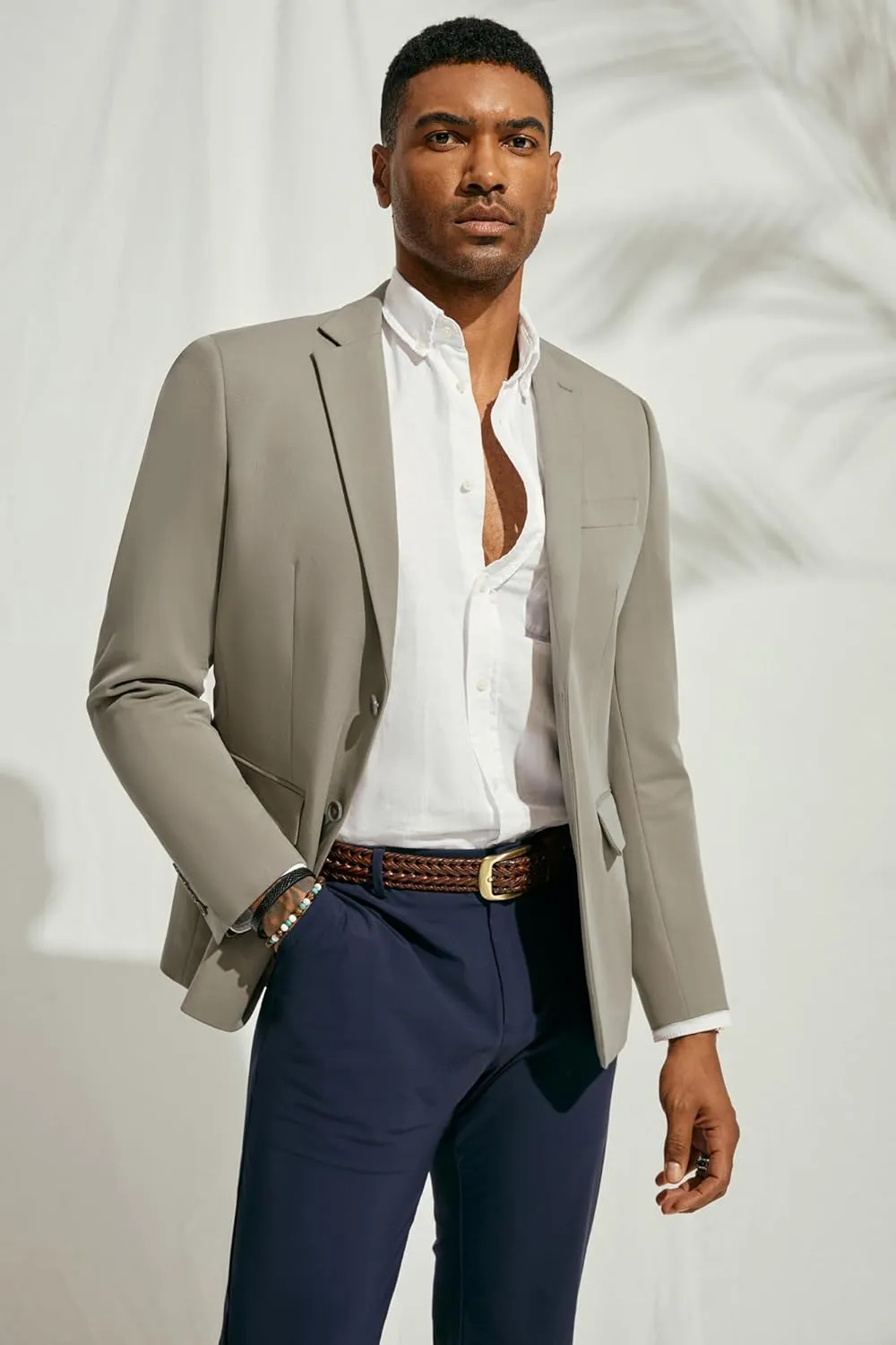 PJ PAUL JONES Men's Casual Blazer Suit Jackets Two Button Stretch Lightweight Sport Coats