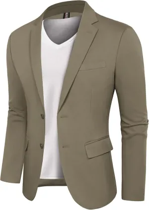 PJ PAUL JONES Men's Casual Blazer Suit Jackets Two Button Stretch Lightweight Sport Coats