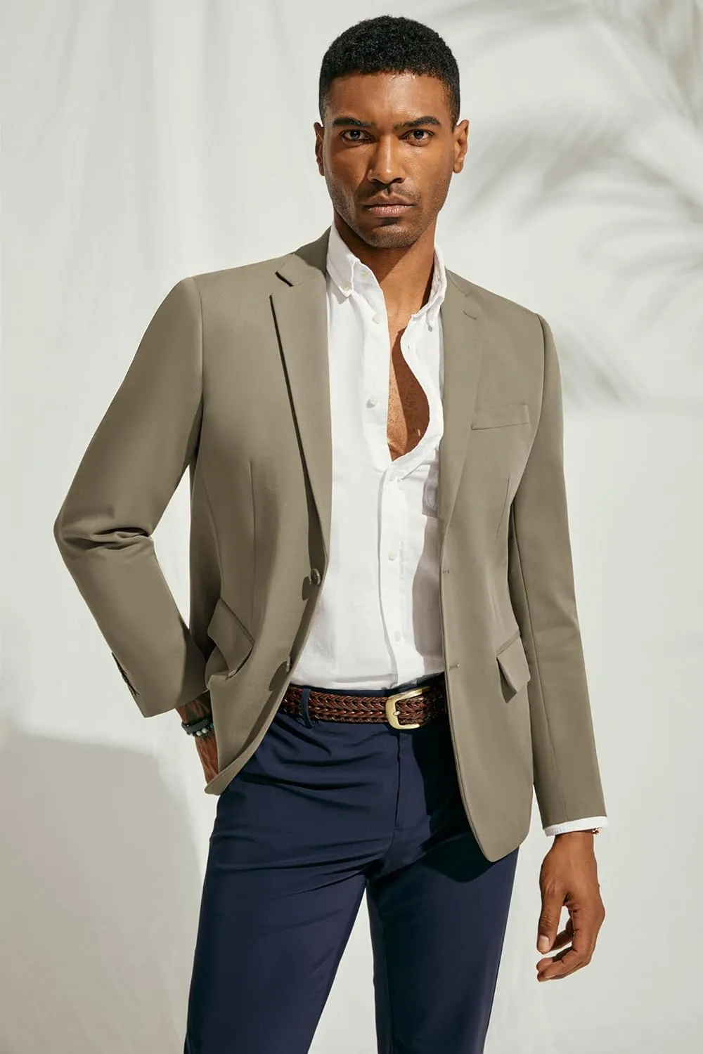 PJ PAUL JONES Men's Casual Blazer Suit Jackets Two Button Stretch Lightweight Sport Coats