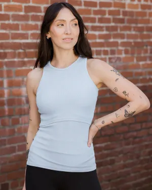 Ribbed Bamboo Racerback Nursing Tank