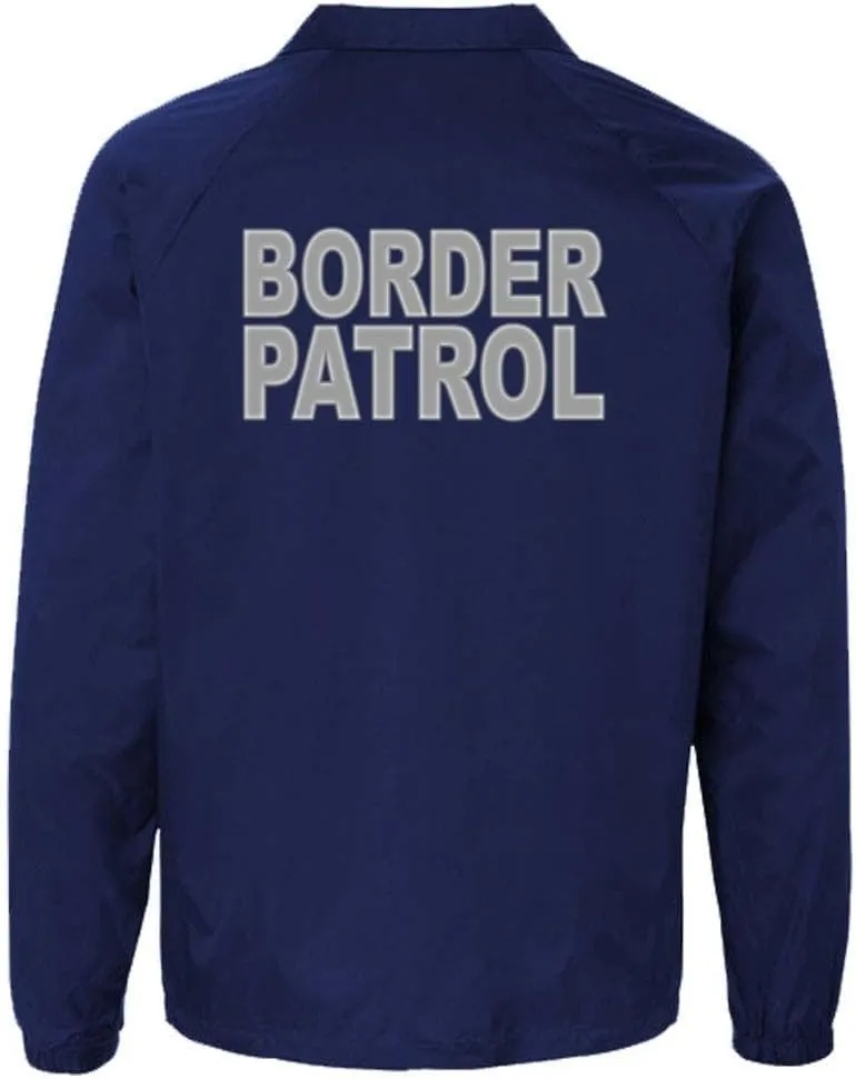 Service and First Responders Border Patrol Coaches Jacket Event Staff Mens and Womens Cosplay Windbreaker