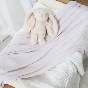 Sloane's Squares Waffle Bamboo Oversized Swaddle Blanket