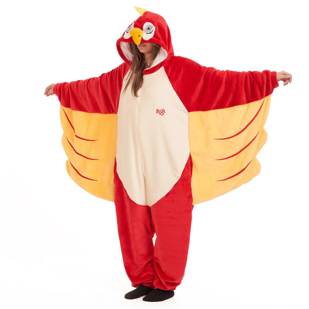Snuggs Blanket Animal Onesie Parrot