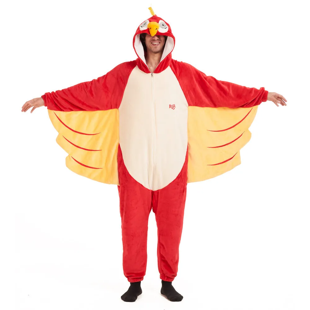 Snuggs Blanket Animal Onesie Parrot