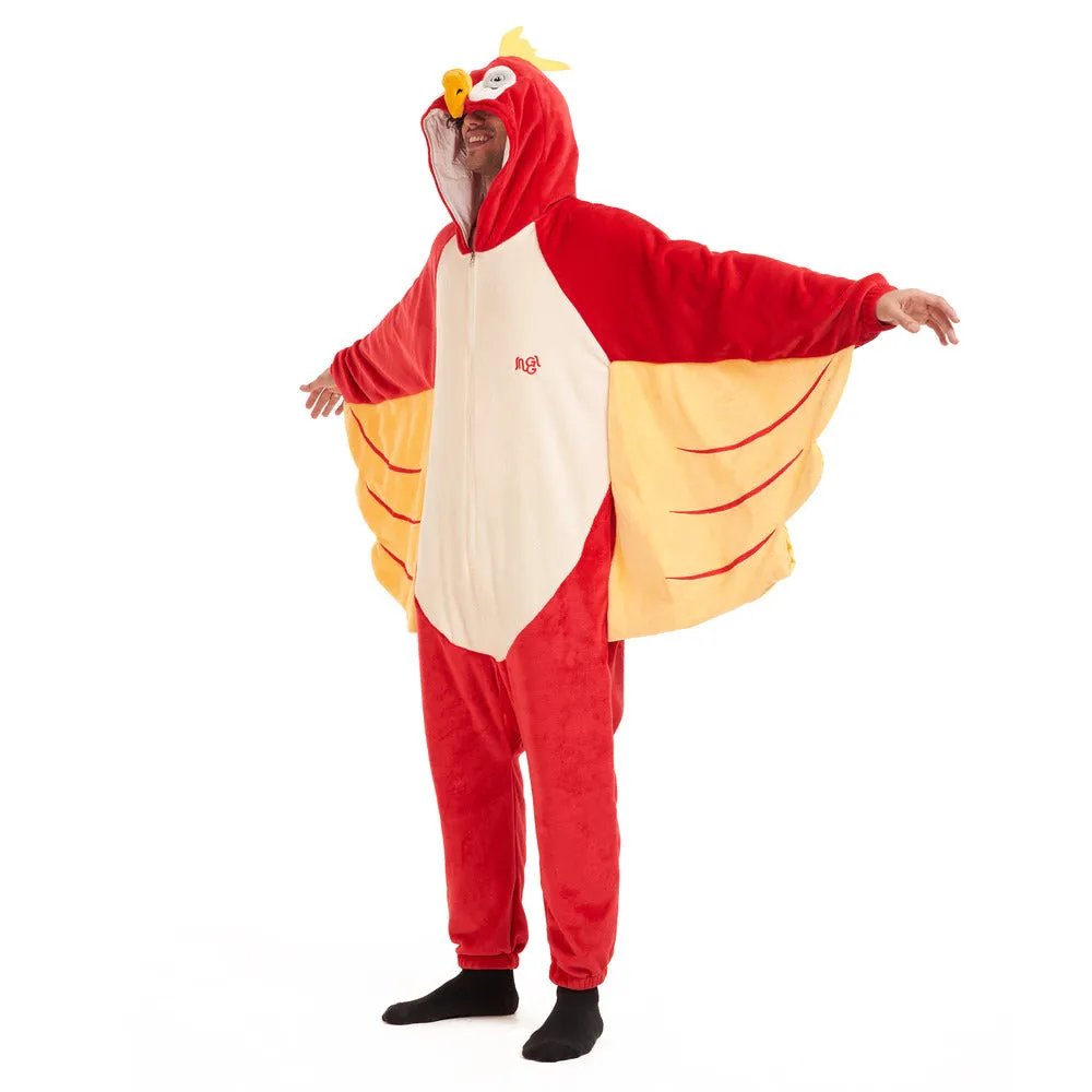 Snuggs Blanket Animal Onesie Parrot